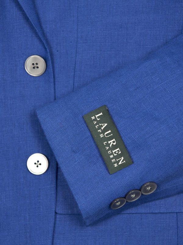 Lauren Ralph Lauren 24362 65% Polyester 35% Rayon Boy s Suit Separates Jacket - Solid - Bright Blue Cheap