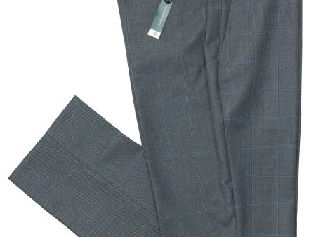 Lauren Ralph Lauren 28064P 68% Polyester 29% Viscose 3% Spandex Boy s Suit Separate Pant - Windowpane - Gray blue Fashion