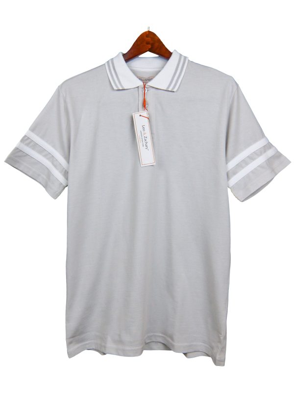 Leo & Zachary 33194 Boy s Short Sleeve Polo- Grey Fashion