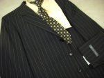 Hickey Freeman 301 100% Wool Boy s Suit - Stripe - Black Online