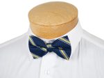 Lauren Ralph Lauren Boy s Bow Tie 31343- Stripe- Navy Gold Fashion