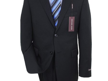 Michael Kors 718 2B Black Boy s Suit Separate Jacket - Solid Gabardine - 100% Tropical Worsted Wool For Cheap