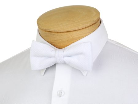 Heritage House 37099 Young Men s Bow Tie - Pique - White For Discount