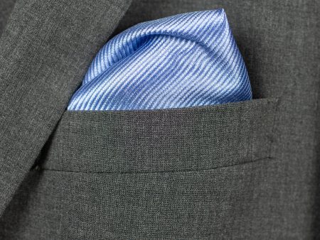 Heritage House Pocket Square 30753PS - Tonal Stripe - Powder Online