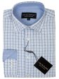 Leo & Zachary 29428 Boy s Dress Shirt- Windowpane- Blue Online