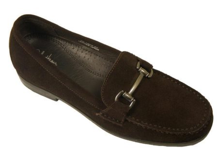 Cole Haan 11126 100% Leather Boy s Dress Shoes - Suede loafer - Brown, Slip-On Fashion