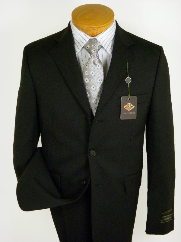 Joseph Abboud 718 100% Wool Boy s Suit Separate Jacket - Solid Gab - Black Supply