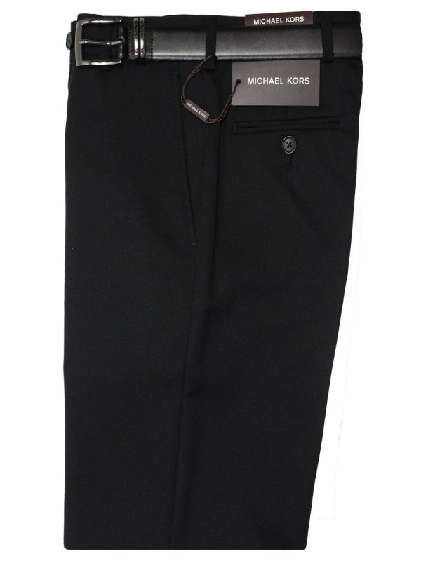 Michael Kors 718P Black Boy s Suit Separate Pant - Solid Gabardine - 100% Tropical Worsted Wool on Sale