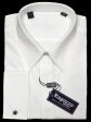 Ragazzo 5335 French Cuff Boy s Dress Shirt - Solid Broadcloth - White For Discount