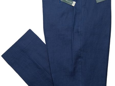 Lauren Ralph Lauren 28763P 100% Linen Boy s Suit Separate Pant - Solid - Navy Cheap