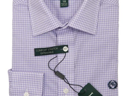 Lauren Ralph Lauren 27962 Boy s Dress Shirt-Lavender-Check For Cheap