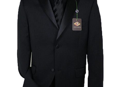 Joseph Abboud 548 Boy s Tuxedo - Solid - Black Sale