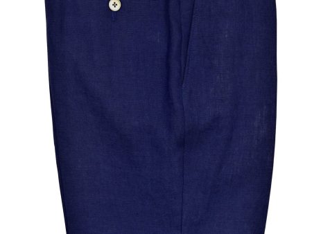 Lauren Ralph Lauren 19520P 100% Linen Boy s Suit Separate Pant - Solid - Blue Supply