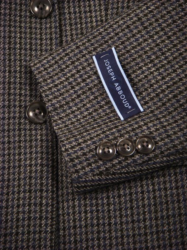 Joseph Abboud 11036 100% Tropical Worsted Wool Boy s Sportcoat - Houndstooth - Gray   Black, 2-Button Single Breasted Online now