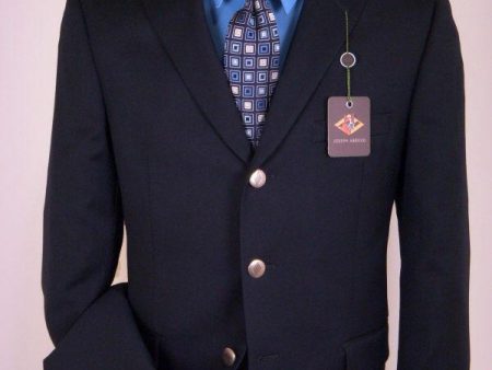 Joseph Abboud 1124 Boy s Blazer - Solid Gab - Navy Sale