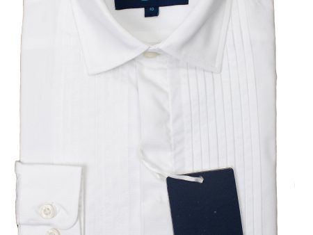 Leo & Zachary 29398 Boy s Tuxedo Shirt- White Fashion