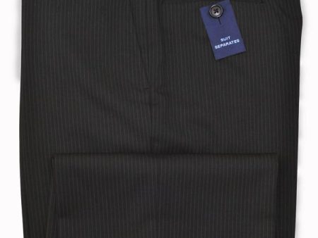 Joseph Abboud 12590P 70% Wool  30% Polyester Boy s Suit Separate Pant - Stripe - Black Supply