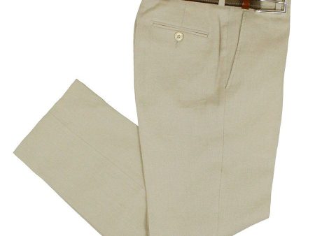 Lauren Ralph Lauren  24000P 100% Linen Boy s Suit Separate Pant - Solid - Tan For Cheap