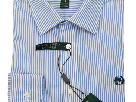 Lauren Ralph Lauren 27941 Boy s Dress Shirt-Blue-Stripe Discount