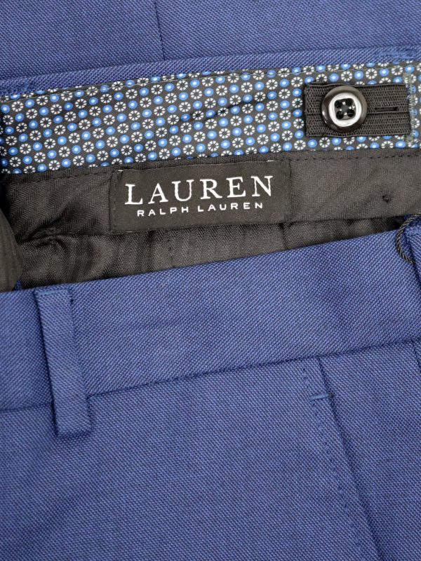 Lauren Ralph Lauren  33941P Boy s Suit Separate Pants - Sharkskin - Bright Navy Online Hot Sale