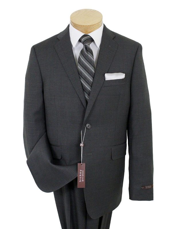 Hickey Freeman 22044 100% Wool Boy s Suit - Birdseye - Charcoal Supply