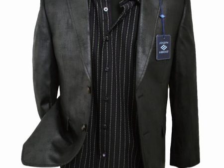 Joseph Abboud 10800 Boy s Sport Coat - Faux Leather - Black Online Hot Sale