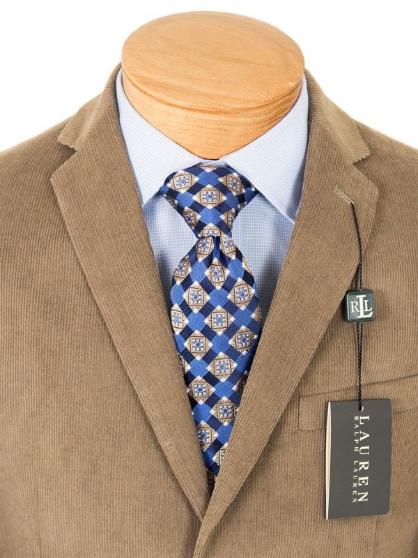 Lauren Ralph Lauren 22832 100% Cotton Boy s Sport Coat - Corduroy - Tan Online now