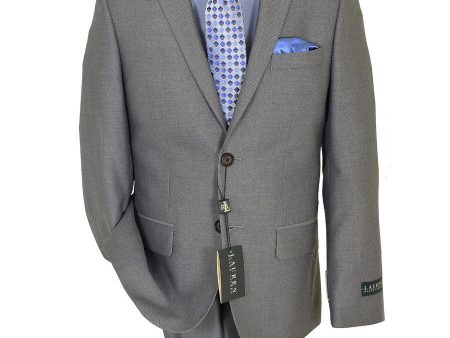 Lauren Ralph Lauren 19167 65% Polyester  35% Rayon Boy s Suit Separates Jacket - Weave - Light Gray For Discount