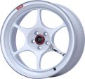 Enkei PF06 18x9in 5x114.3 BP 42mm Offset 75mm Bore White Machined Wheel For Sale