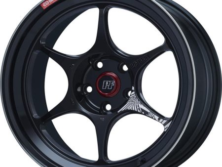 Enkei PF06 18x8.5in 5x100 BP 48mm Offset 75mm Bore Black Machined Wheel Supply