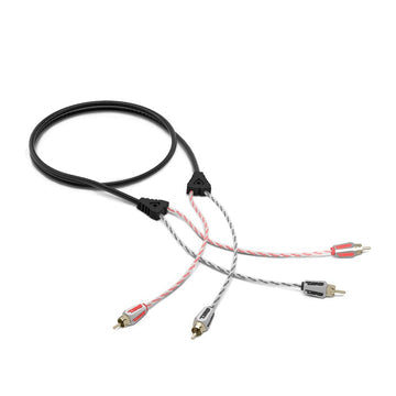 DS18 HQRCA-3FT Dual Twist RCA Cable - 3 Ft Long Online Sale