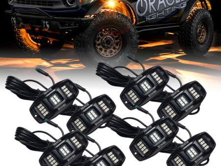 Oracle Underbody RGB+W Wheel Well Rock Light Kit - 8 PCS - ColorSHIFT SEE WARRANTY Online Sale