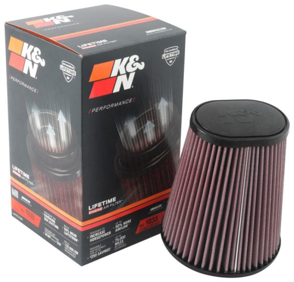 K&N Universal Clamp-On Air Filter 3-1 2in 10 Degree Flange 5-3 4in B 4-1 2in x 3-1 4in T 7in H Discount