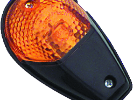 BikeMaster Universal Flush Mount Marker Light - Black Amber Hot on Sale