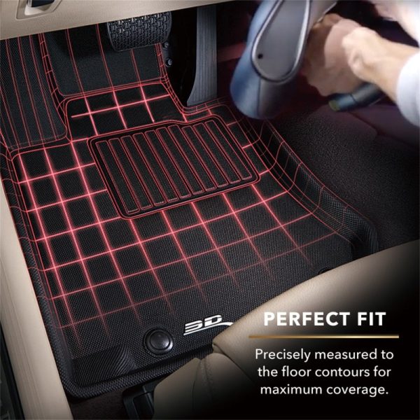 3D MAXpider 2007-2013 Mini Cooper Hardtop Convertible Clubman Kagu 1st Row Floormat - Black on Sale