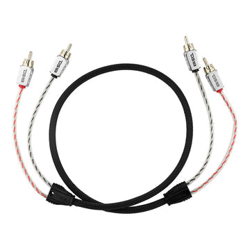 DS18 HQRCA-3FT Dual Twist RCA Cable - 3 Ft Long Online Sale